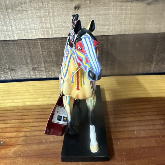 Trail of Painted Ponies 1E 5846 Cheyenne Painted Rawhide In Box - Picture 2 of 7